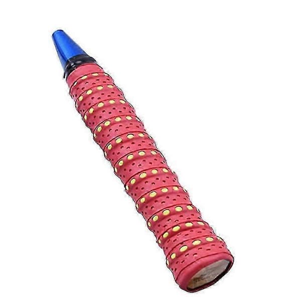 Halkfri svettabsorberande racketgrepptejp för tennis badminton squash Red