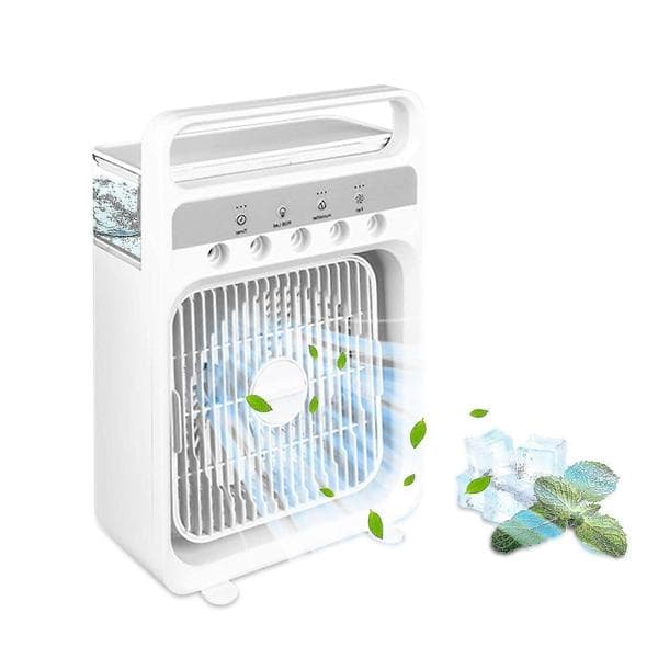Bærbar luftkøler skrivebord kontor klimaanlæg ventilator USB-opladning