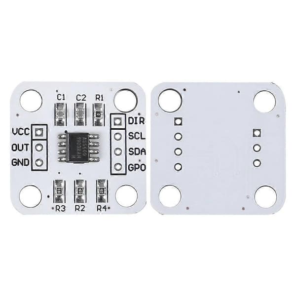 AS5600 Magnetisk Koder Magnetisk Induksjons Vinkelmålingssensor Modul 12bit Høy Presisjon med Magnet 1 sett White