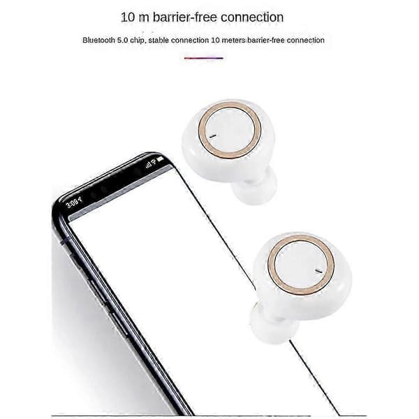 Bluetooth-headset Y10 Binaural Bluetooth-headset Y30 Bluetooth-headset med opladningsrum BlackWhite