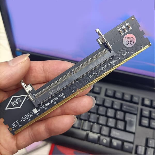 DDR5 Laptop til Desktop Hukommelsesadapterkort Notebook til PC Computer Hukommelsesudvidelsesadapter med Stabil Strømforsyning