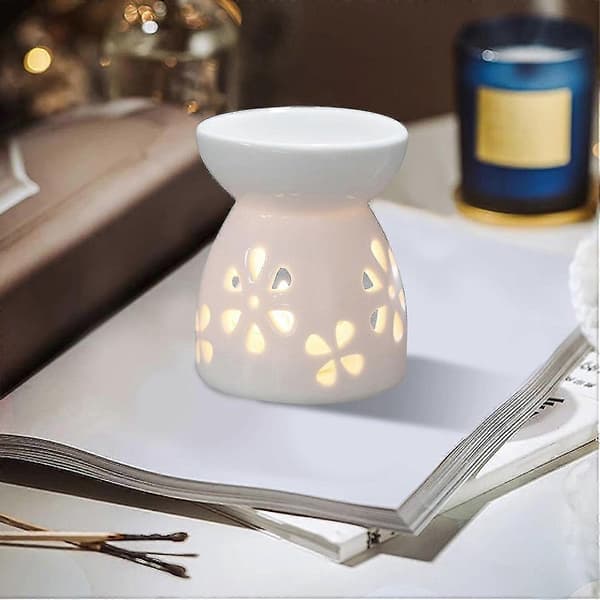 Telys Voks Smeltevarmer, Romantisk Keramisk Telysestake, Urne Hjemmedekorasjon Eterisk Olje Røkelse Aroma Diffuser C