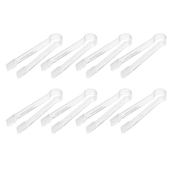 8 stk. plastbuffettang, miniserveringsredskaper for catering trasparente