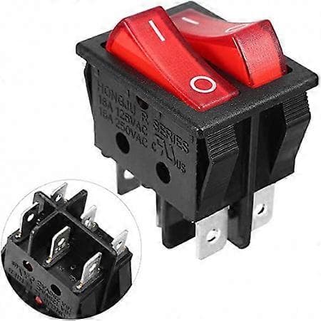 Dubbelbrytare 15A 250V (bipolär)