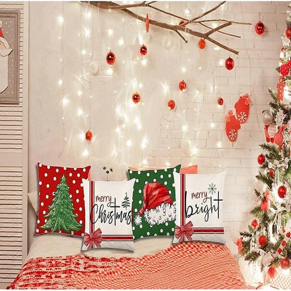 Juleputetrekk 45x45 cm Sett med 4
