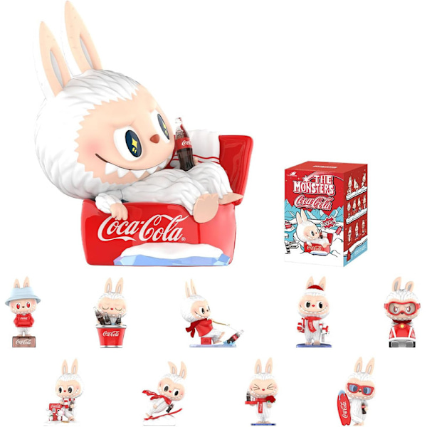 The Monsters Jännittävät Macaron Pehmolelut Hahmot Lelut Sokkolaatikot Aito POPMART The Monsters Labubu Coca-Cola Pehmo 1 Sokkolaatikko Hahmo Lelu