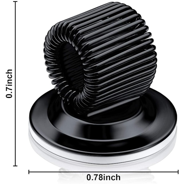 10-pack Penna hållare klipp Stål Penna hållare Självhäftande Penna klipp Med Justerbar Fjäderögla För R black
