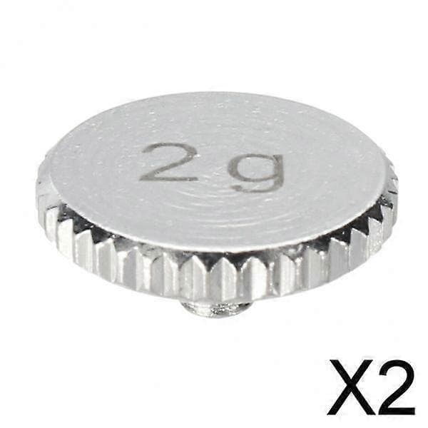 2X Skalvikt Headshell för skivspelare patron delar Silver 2g