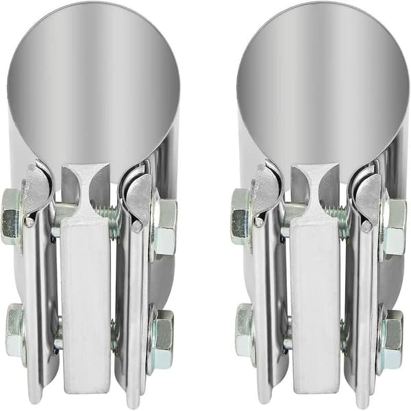 Universell eksosrørklemme i rustfritt stål, 64 mm x 76,2 mm