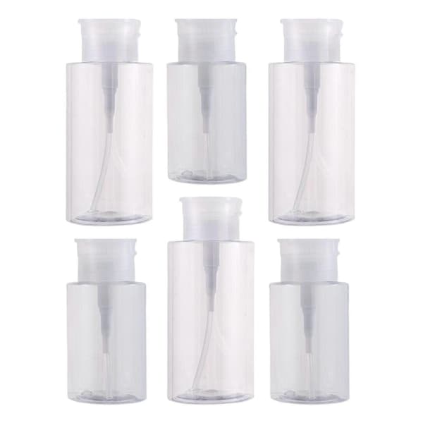 3x Push Down Pumpflaska Dispenser Påfyllningsbar Klar för Nagellack 150ml 150ml Other