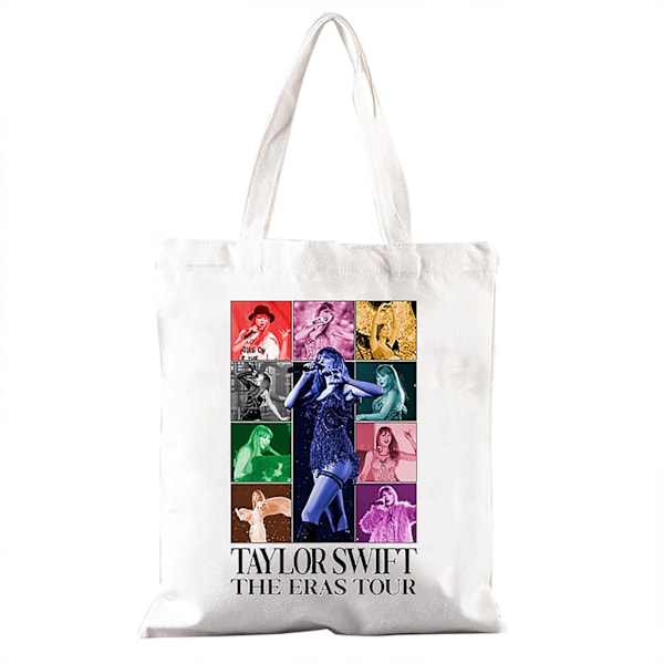 Taylor Swift The Eras Tour Canvas Shopping Bag Skuldertaske Shopper Bags Gave til TS Fans Musikelskende