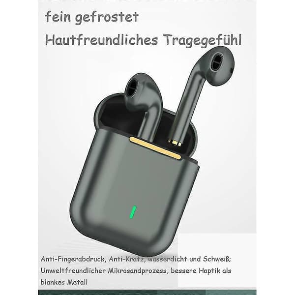 Binaural trådløst Bluetooth-headset, åpne dekselet for å koble til berøringsmetall Bluetooth-headset