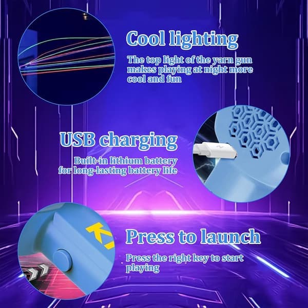 Loop Lasso, Elektrisk Snor-Slynge, Zip-Snor Leke, Loop Lasso Selvlysende, Fidget Leke, for Voksne og Barn å Leke Med