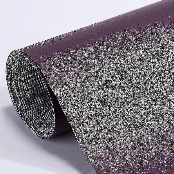 Læderreparationslap selvklæbende til sofa- og møbelridser Purple 138cm*100cm
