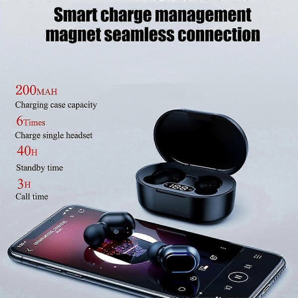 2025 E7S Trådlöst 5.0 Bluetooth Headset Bluetooth Headset Trådlöst Headset yellow