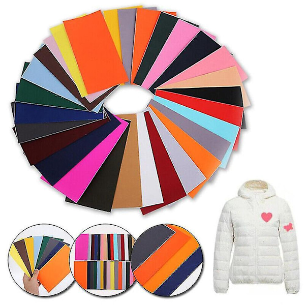 30pc Self-adhesive Repair Patches Mend Applique Sticker For Clothing Down Jacket