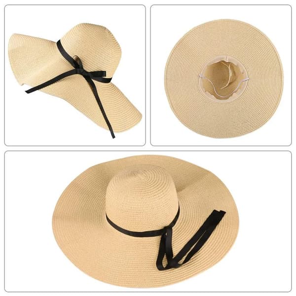 Solhat til kvinder, sommerhat, foldbar