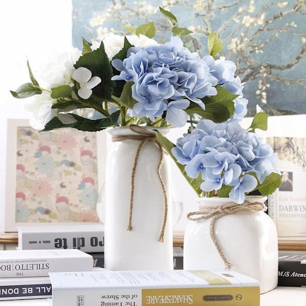 Artificial Flowers Blue Hydrangea 3PC Artificial Hydrangea Flowers