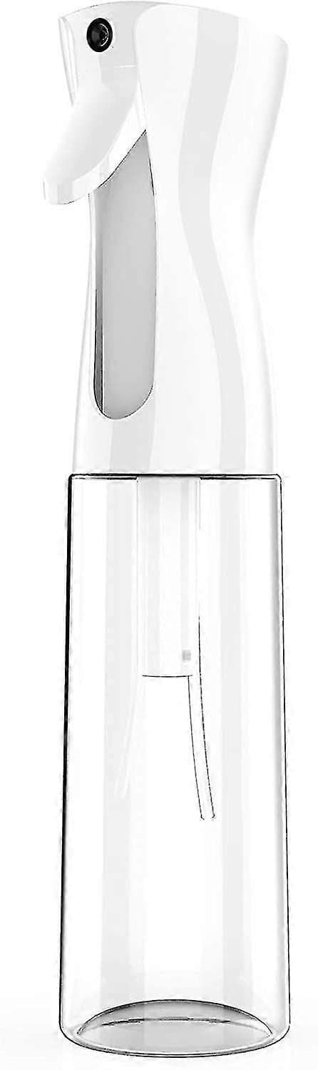 300 ml hårsprayflaska (vit transparent flaska)