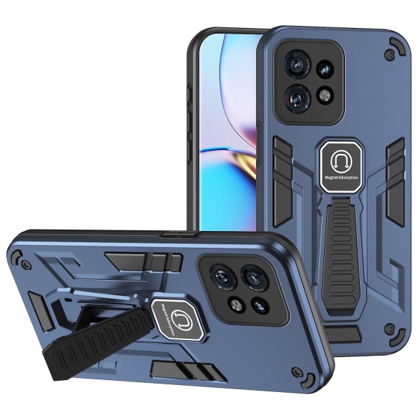 Motorola Edge 40 Pro 5G/Moto X40 5G phone case PC + TPU- cover jalustalle Blue