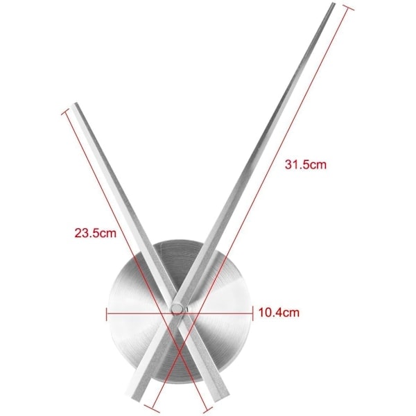 3D Urvisere, DIY Store Urvisere, Vægure 3D Boligindretning, Quartz Urmekanisme Tilbehør (Sort)