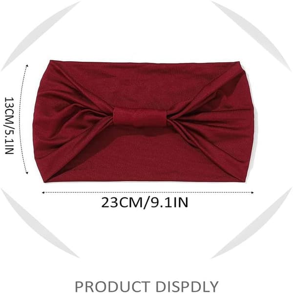 3-pack bohemiska knutna yogapannband i enfärgad elastisk stil