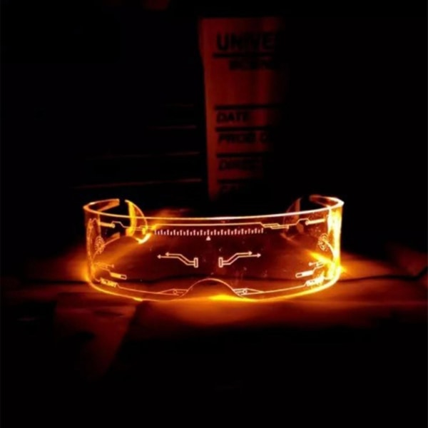 Led-briller Teknologi Sensing Forhindrer glidning Farverige lysende briller til barklubfest