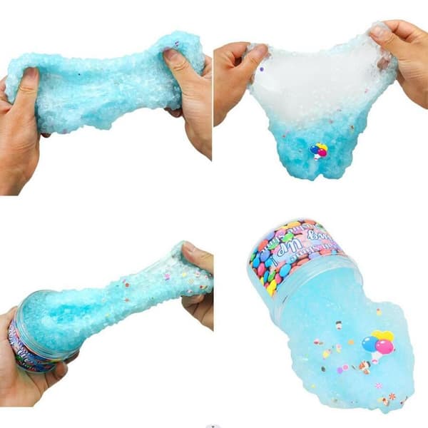 6-pack Butter Slime Kit för flickor, stressavlastning för barn