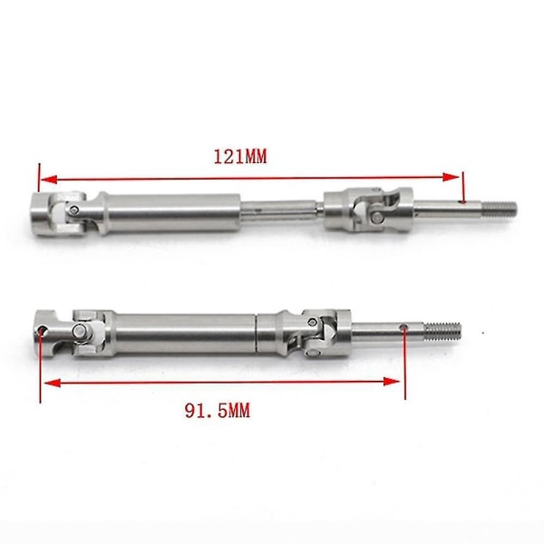 4 stk Metal Rustfri Stål Drivaksel Cvd For 1/10 Traxxas Slash Stampede Vxl 4wd Rc Car Upgrade P