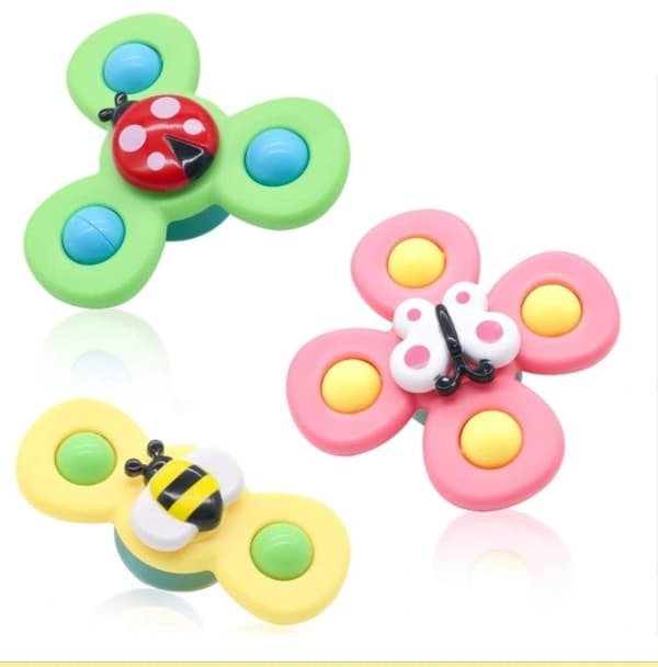 3 kpl – Fidget Spinner imukupilla lapsille – Monivärinen pyörivä lelu