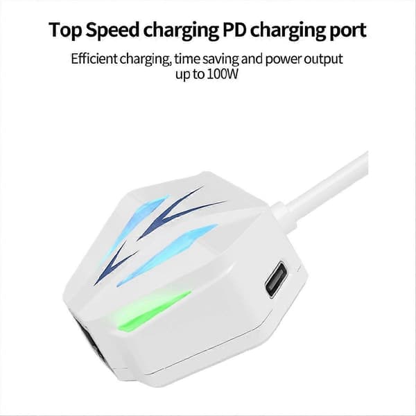 USB til RJ45 Ethernet-adapter netværkskort 10/100/1000 Mbps RGB-lyseffekt til pc-computer bærbar computer