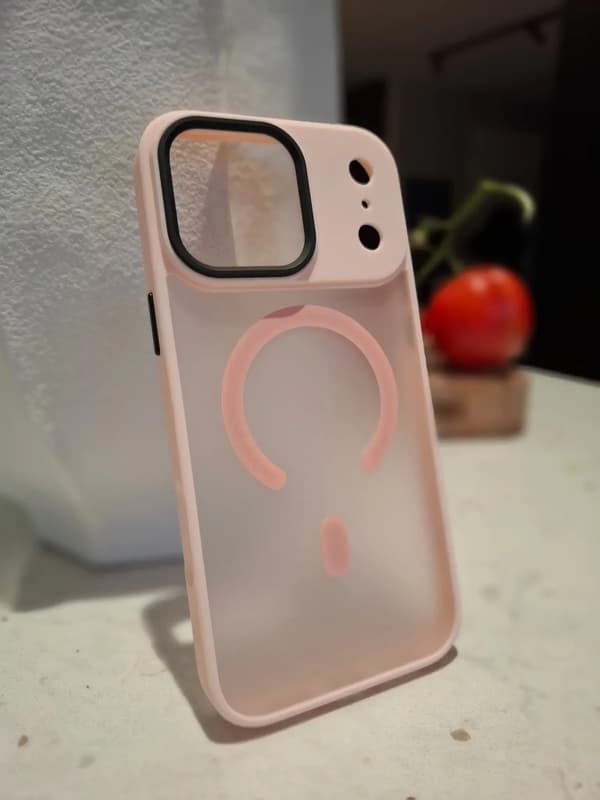 Kompatibel med iPhone 17 PRO Deksel MagSafe TPU - ROSA