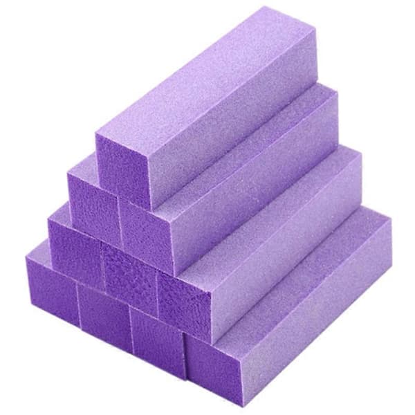 10x polering slibning buffer blok filer akryl pedicure manicure neglekunst tip Viola