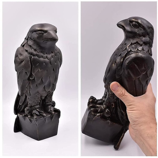 Maltesisk Falcon Staty Prop med hemligt fack, 1941 The Maltese Falcon Movie Prop Replica, Handma