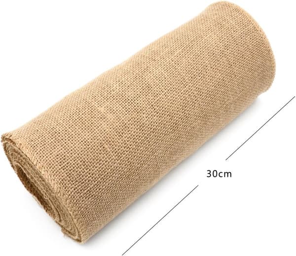 2 10Mx30cm jute bordslöpare, jute bordslöpare