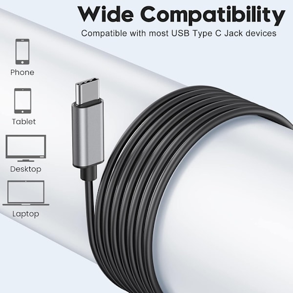 USB-C Kuulokkeet Samsung Galaxy S23 Ultra S22 S21 FE S20 A53 A54 USB-C Kuulokkeet Black