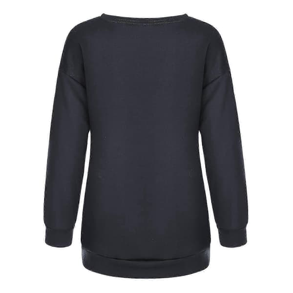 Dame Julegenser med Elg - Festlig Vintergenser Grey S