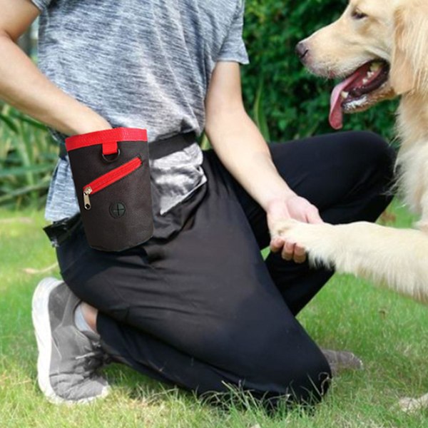 Hundgodisväska Husdjursträning Handsfree Snacks Väska Rymmer Foder, Bajspåsar