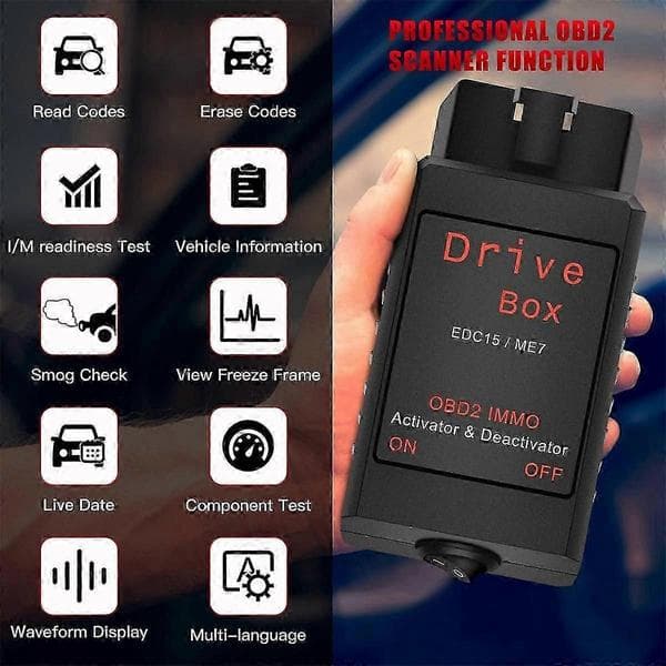 Drive Box Edc15/me7 Obd2 Immo Deactivator Activat Obd2 Drive Box Immo Deactivator Bilutstyr