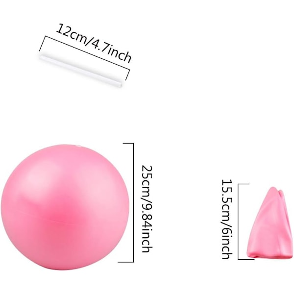 Treningsball Liten Fitnessball Myk Pilatesball Gymball 25cm Yoga Minibøyballer Fødselstrening Balanseball Ball