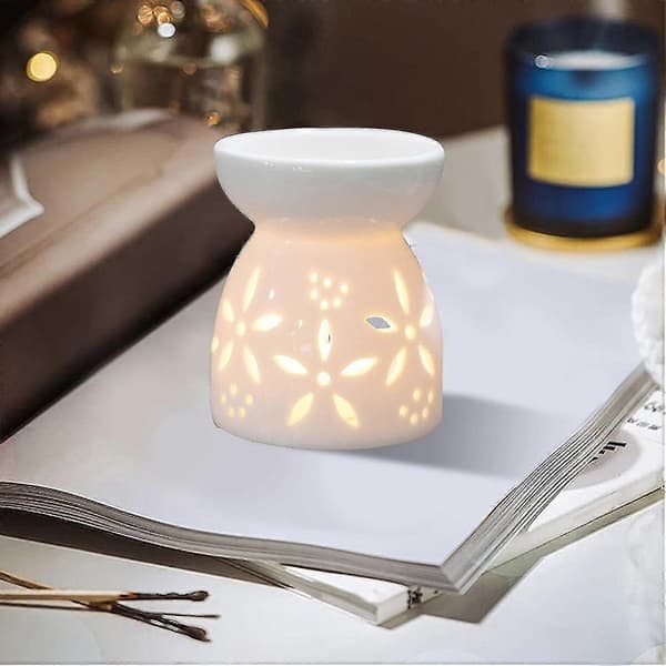 Telys Voks Smeltevarmer, Romantisk Keramisk Telysestake, Urne Hjemmedekorasjon Eterisk Olje Røkelse Aroma Diffuser B