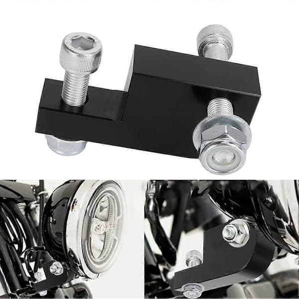 Harley-moottoripyörän ajovalokiinnikesarjan muutosjatkokiinnikesarjan kohdevalokiinnike CNC Black