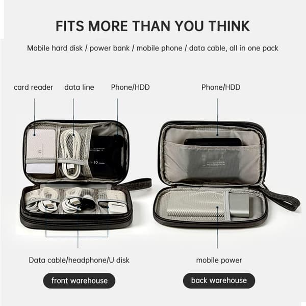 Electronic Bag Cable Bag Organizer Travel Case Universal Electronics Accessories Bag Travel Organizer Bag