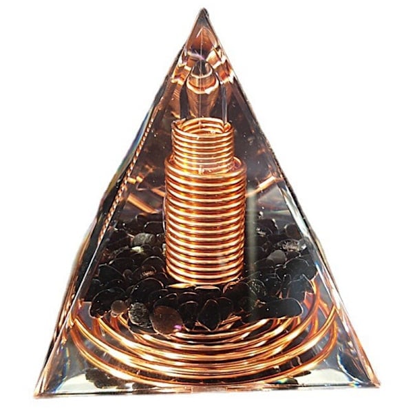 cm Kristallimurske Spiraalipyramidi Spiraalin Muotoinen Pyramidi Käsintehty Sisustus Käsityöt Spiraali Kuparilanka