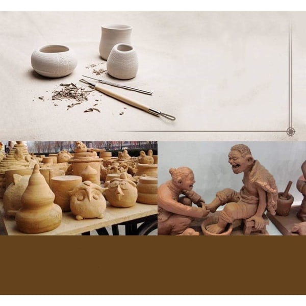 Leiremodelleringsverktøy, 18 deler keramisk verktøysett Keramikkskulpturverktøy for profesjonell kunsthåndverk, leirekeramikk, skulptur, neglekunst DIY