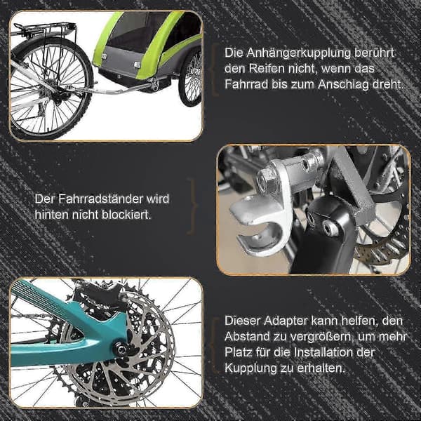 Cykelakseladapter til cykeltrailere - Universal koblingsadapter - God