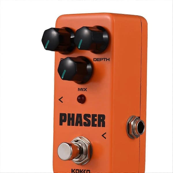 KOKKO Elektrisk Guitar Effektpedal Analog Phaser Effektpedal True Bypass Phase Mini Single Guitar P Orange