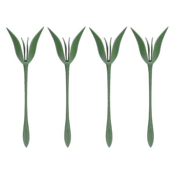 Servietholdere 4-pak Blomsterform Plastik Servietstativ til Hotel Restaurant Bryllupsbordarrangement
