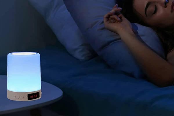 Vækkeur Vågn Op Lys Dæmpbare LED Touch Sengelamper Til Soveværelse White One Size