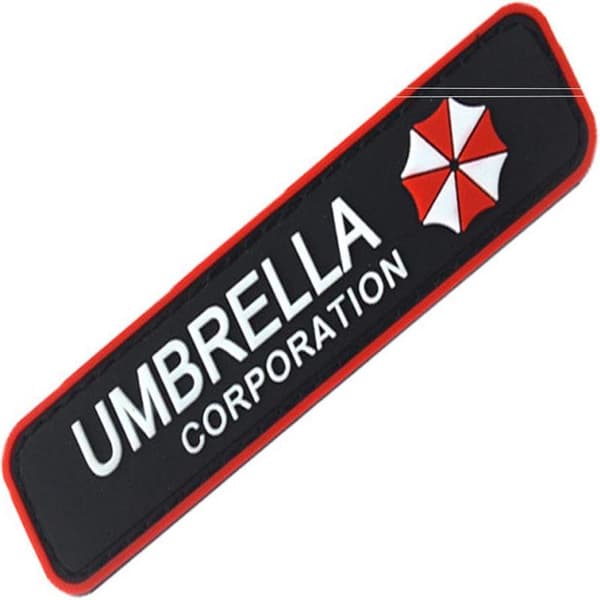 2 kpl Resident Evil Umbrella Corporation PVC-merkit Embleemi